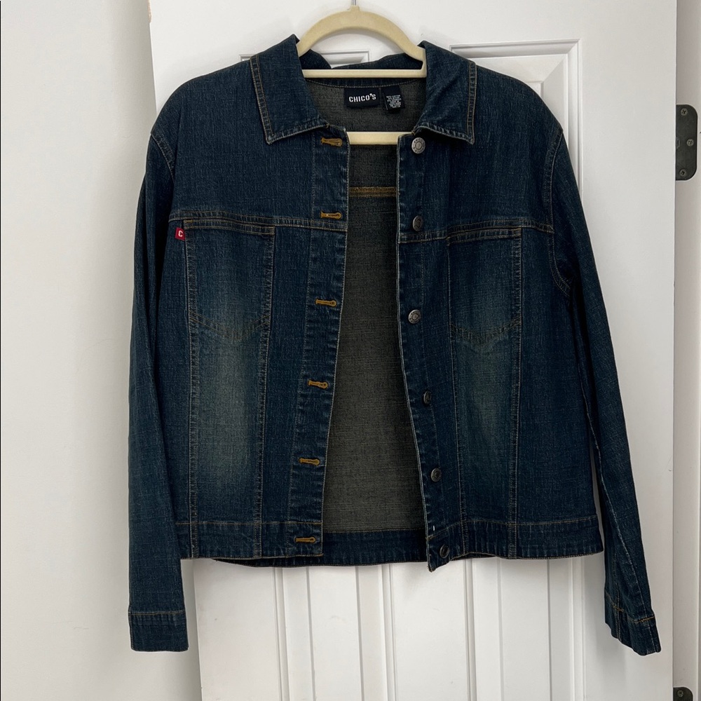 Chico's Indigo Denim Jacket Size 1/Medium